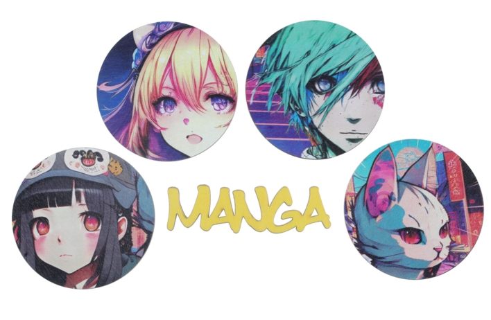 Manga konfetti i træ