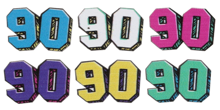 90´er konfetti i træ