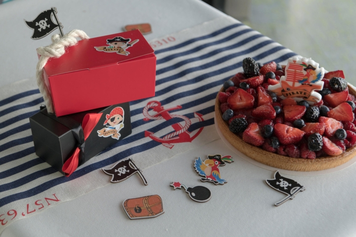 Pirat konfetti i træ