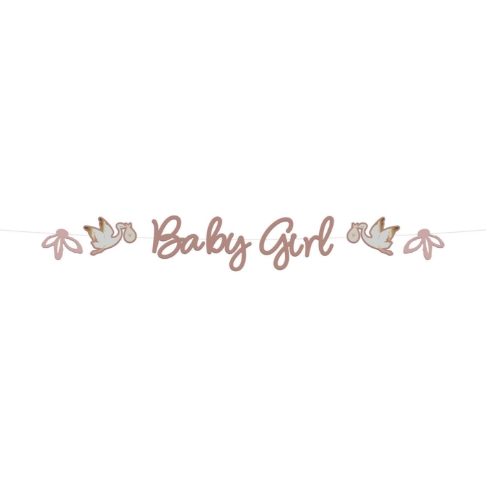 Baby Girl tekst-banner - Blooming
