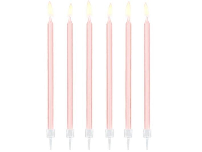 Kagelys i lyserød 14 cm