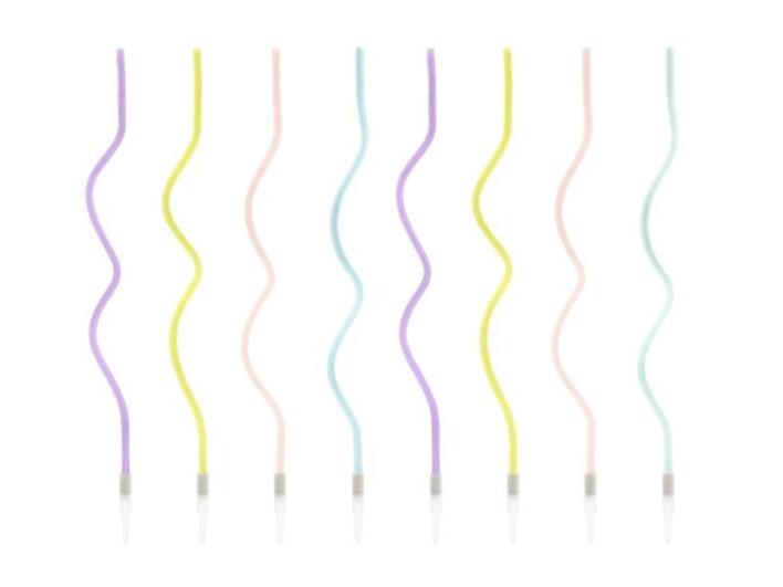 Kagelys snoet i multi pastel