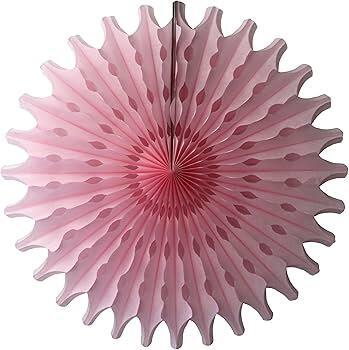 Vævvifte i lyserød 45cm