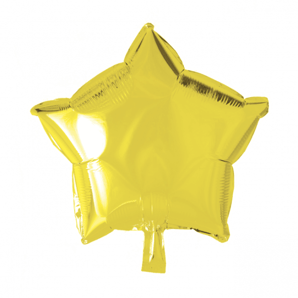 Stjerne folieballon Gul