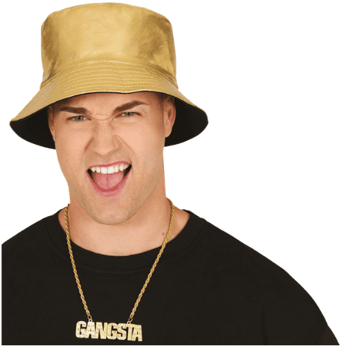 Gangsta halskæde i guldmetal