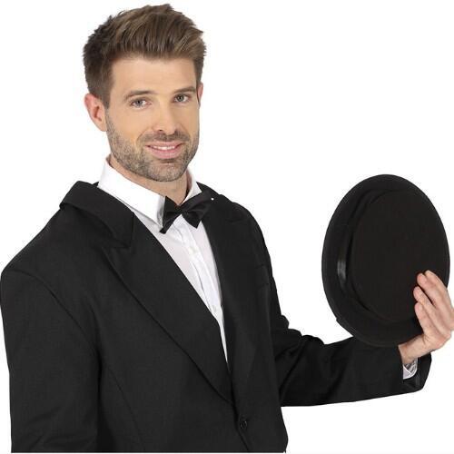 Tryllekunstnerhat i sort - foldbar LUX