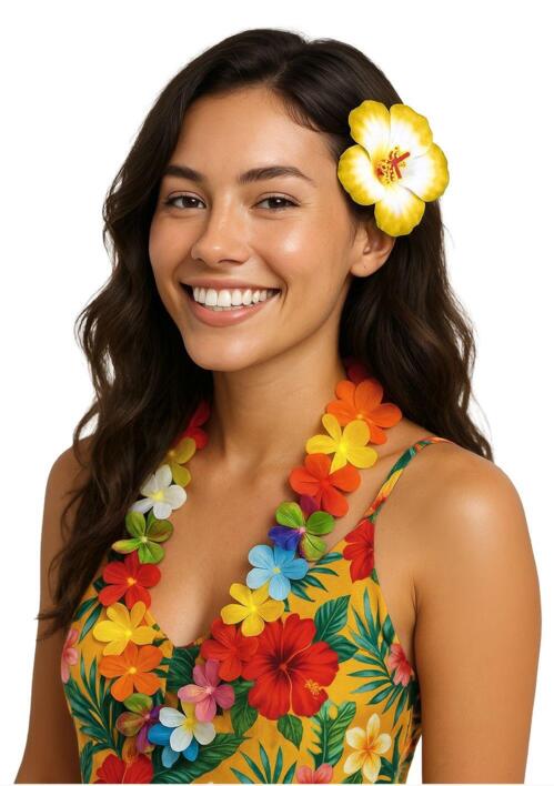 Hawaii blomst hårclips 3stk