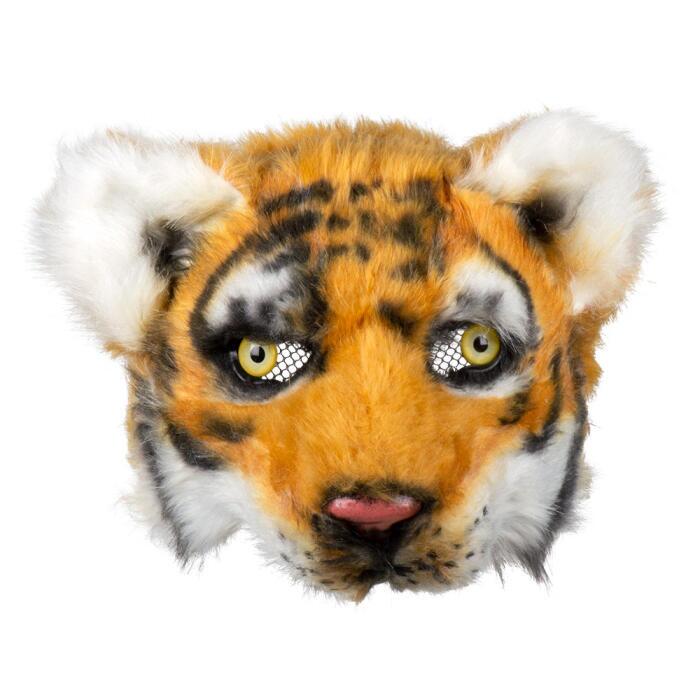 Tiger halvmaske plys