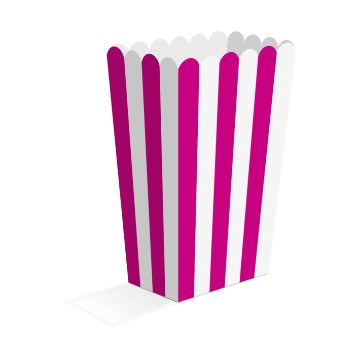 Popcorn Bæger - Hot Pink