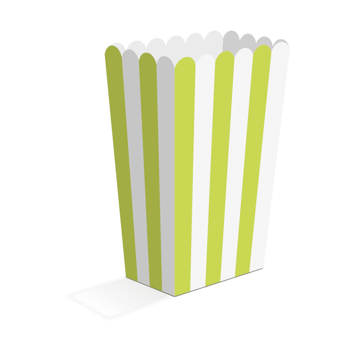Popcorn Bæger - Lime Grøn