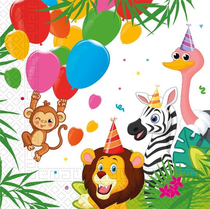 Jungle Party Servietter