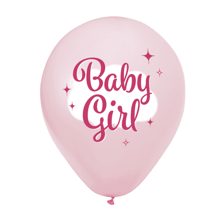 Baby Girl Balloner 8 stk.