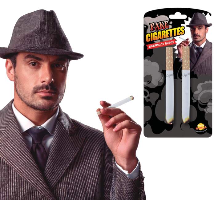 Falske Cigaretter - 2 stk. 9 cm