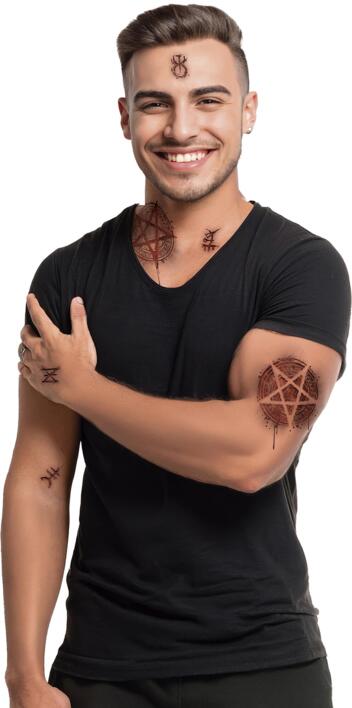 Sår og Ar tattoo - Satanic