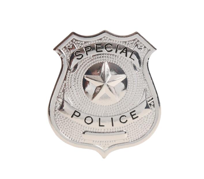 Politi Badge - Metal 6 cm