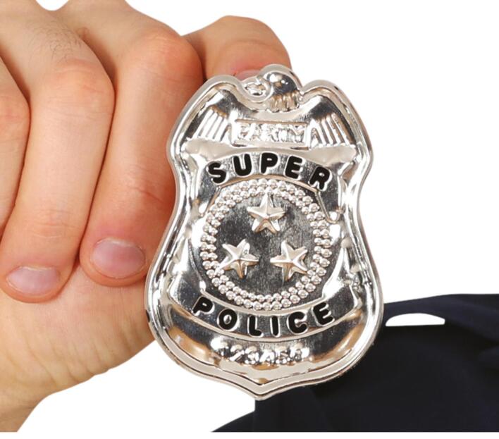 Politi skilt - Super police i Metal