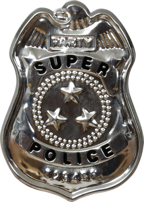 Politi skilt - Super police i Metal