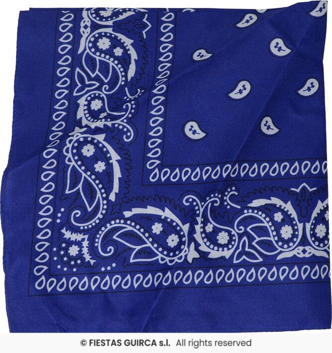 Cowboy bandana i blå