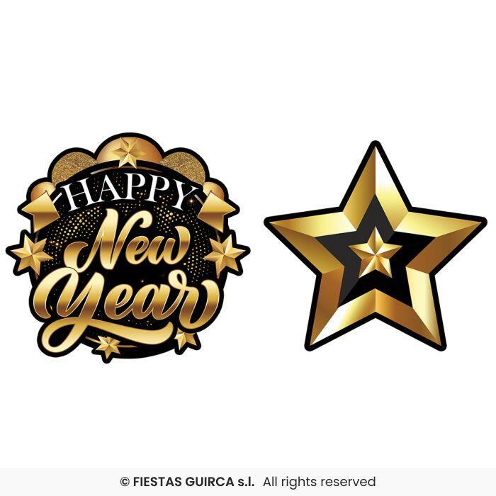 Happy New Year Guirlande - Stjerne