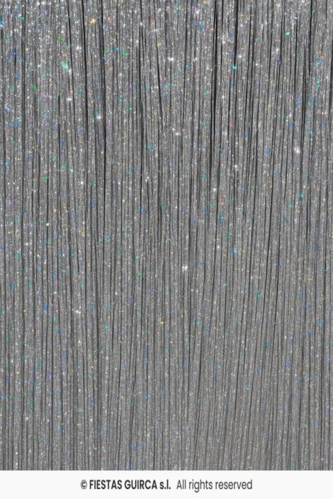 Hårextensions 3 stk. i glitter-Sølv