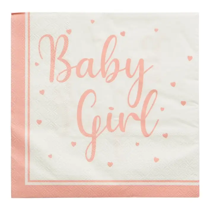 Baby shower servietter - Baby Girl