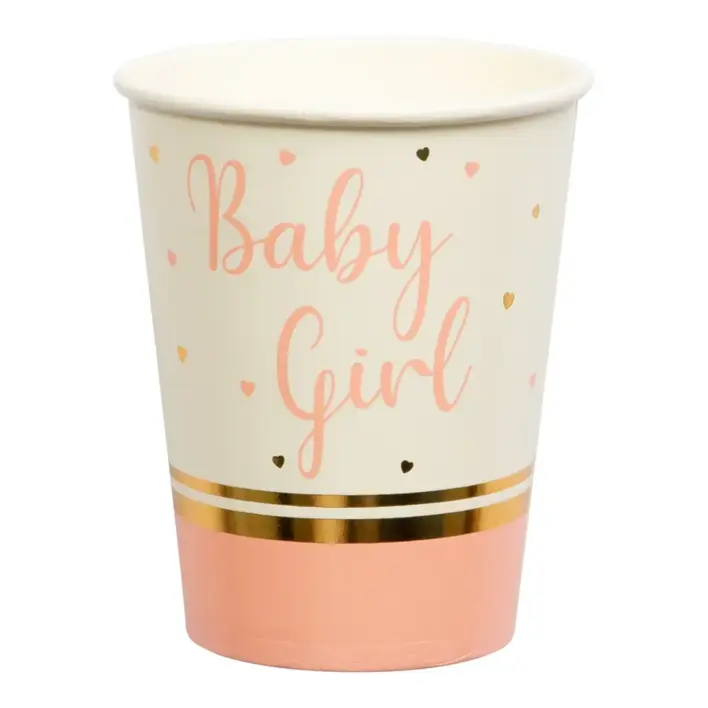 Baby shower papkopper - Baby Girl