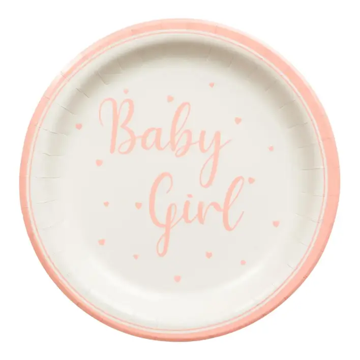 Baby shower paptallerkener - Baby Girl