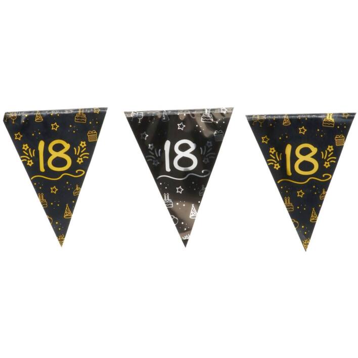 Flagbanner 18år - Shining Glam