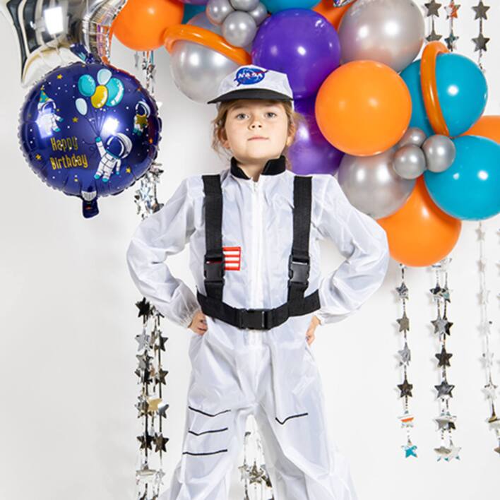 Folieballon - Happy Birthday space 45 cm