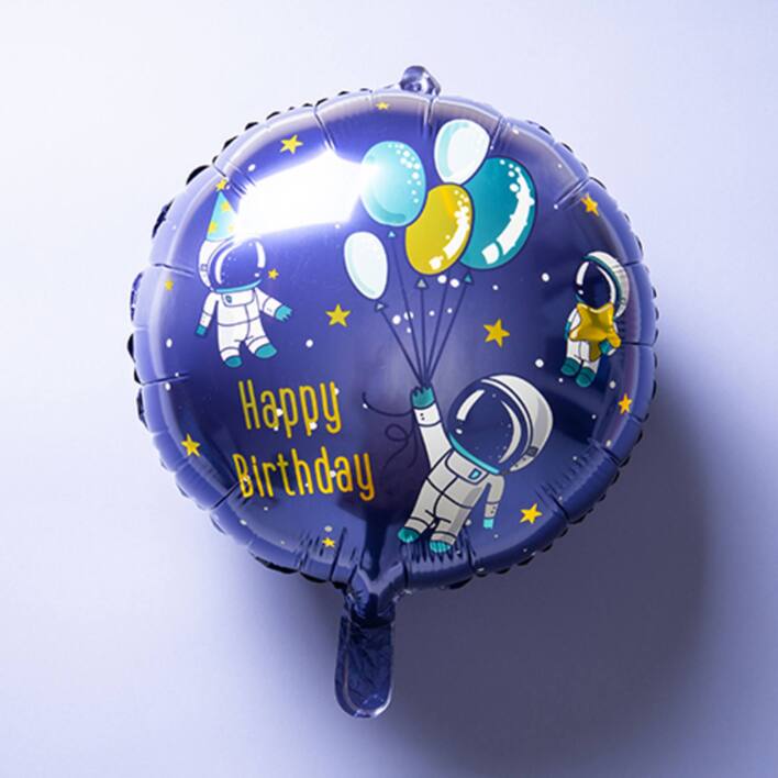Folieballon - Happy Birthday space 45 cm