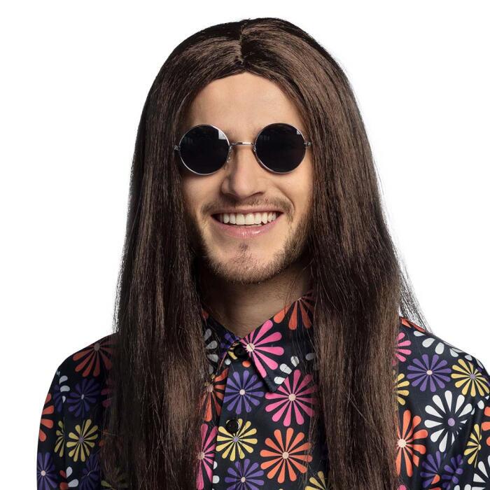 Hippie Briller - sort med sølv stel