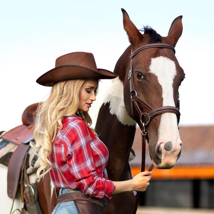 Cowboyhat Rodeo mørkebrun