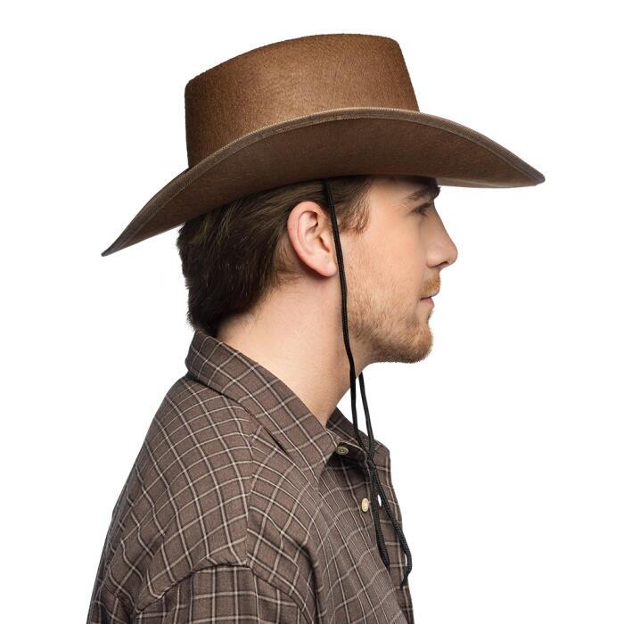 Cowboy hat Wyatt brun
