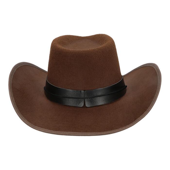 Cowboy hat Wyatt brun