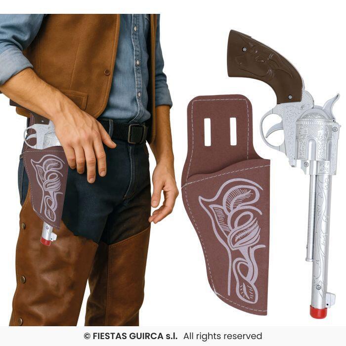 Cowboy Revolver med Hylster - Barn 30 cm