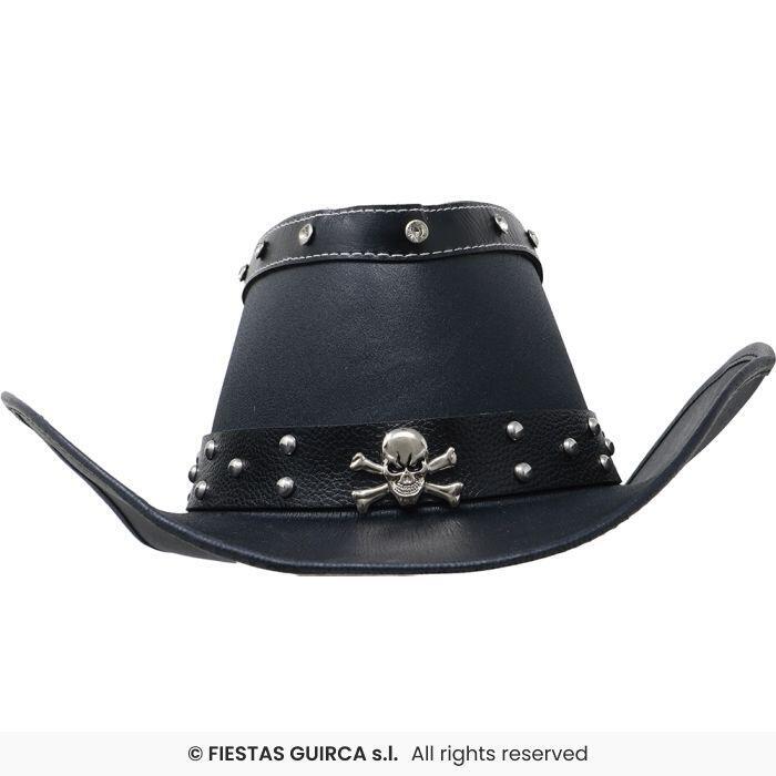 Sort Cowboyhat med Kranie