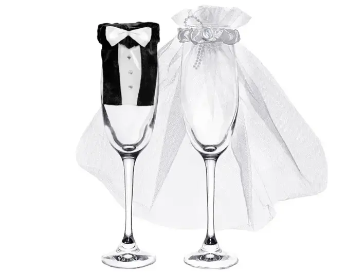 Bryllupspynt til glas