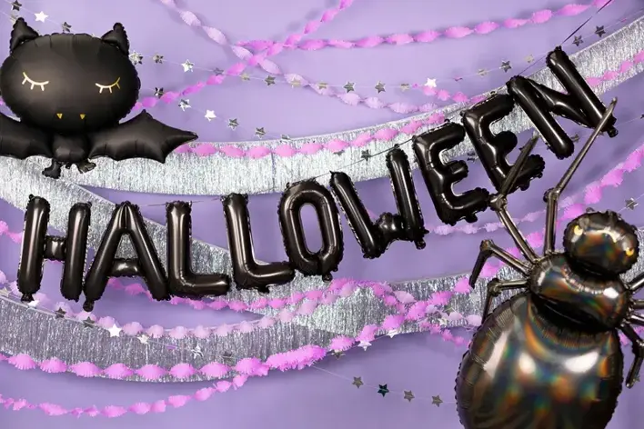 Foliebogstaver sort - HALLOWEEN