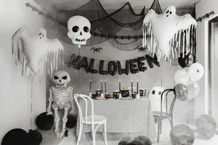 Foliebogstaver sort - HALLOWEEN