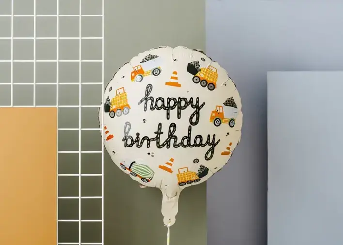 Byggekøretøjer Folieballon