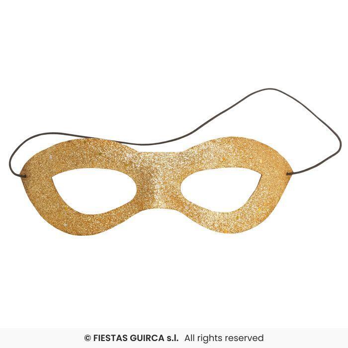 Guld glittermaske