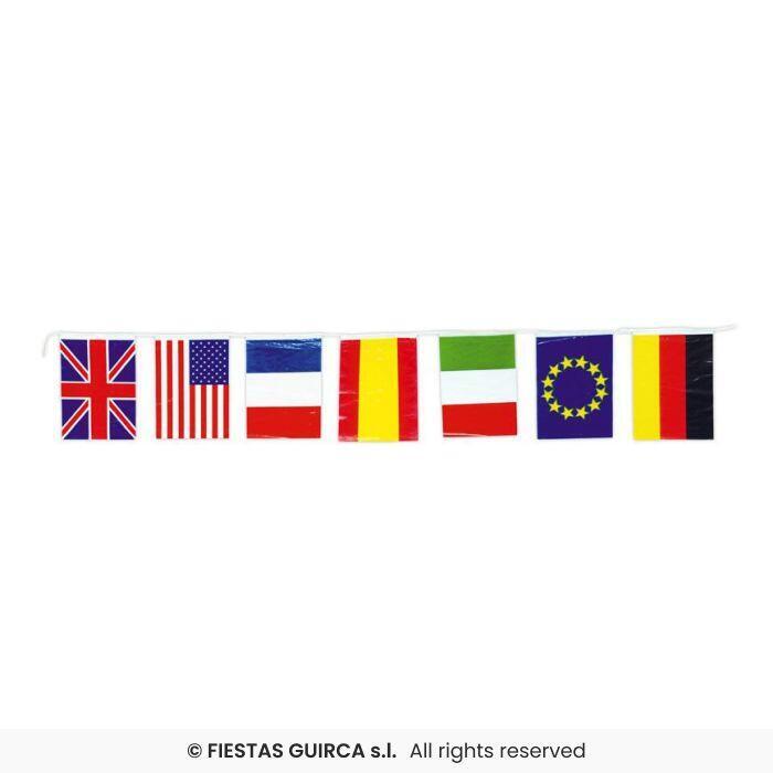 International flagguirlande 50 meter