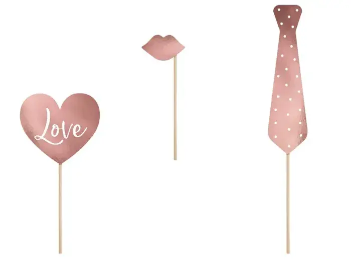 Bryllups Foto selfie sticks i Rosegold