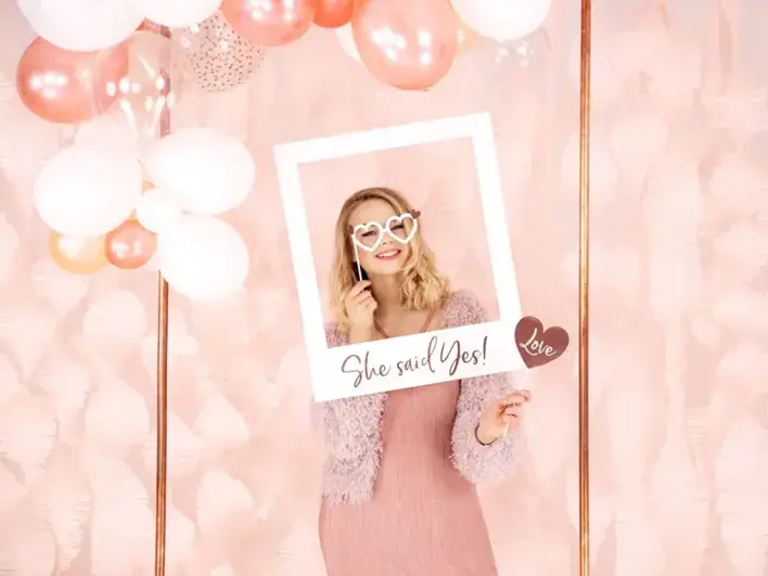 Bryllups Foto selfie sticks i Rosegold