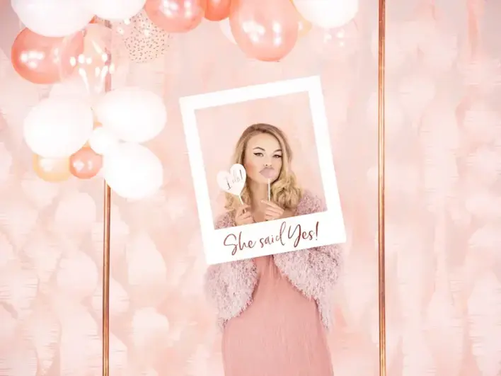 Bryllups Foto selfie sticks i Rosegold