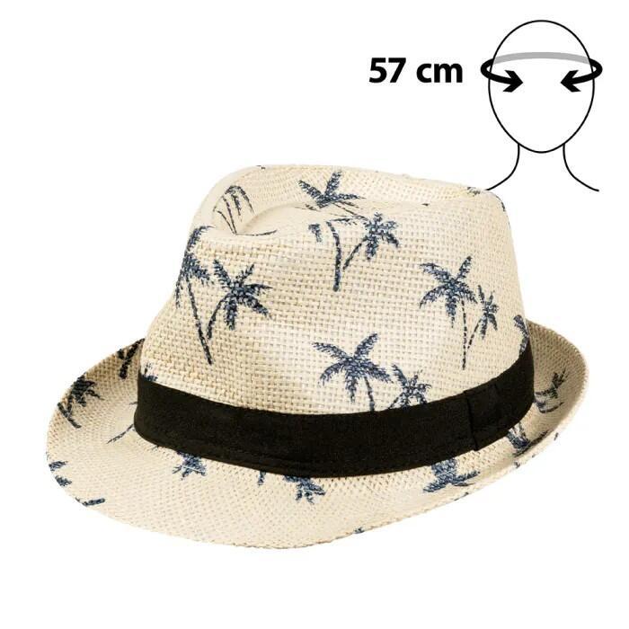 Hawaii hat -fedora med palmer