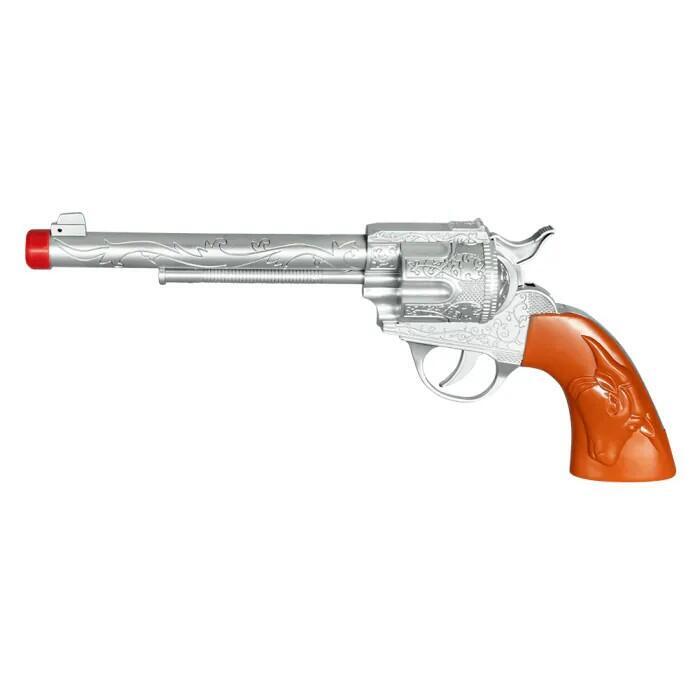 Cowboy pistol med hylster og bælte