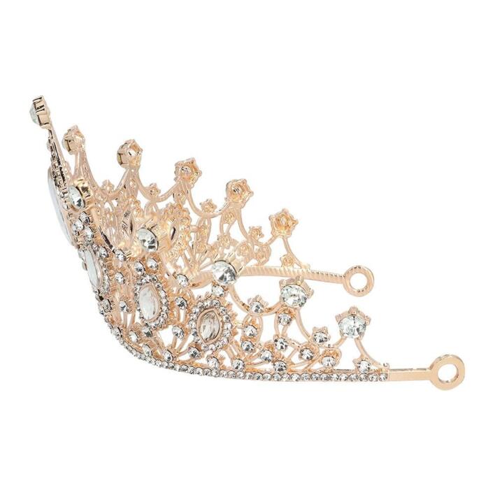 Diadem royal med klare sten