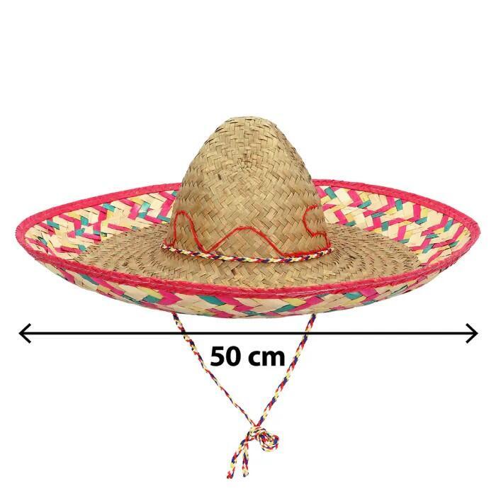 Sombrero i flettet strå