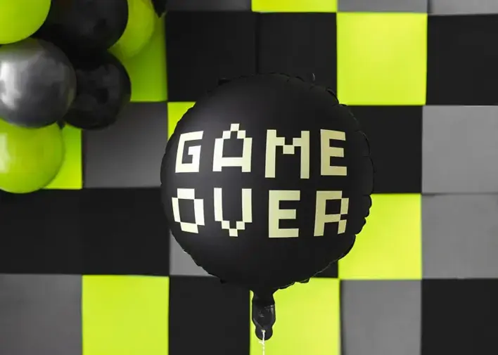 Gamer Folieballon Game over